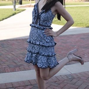 Keepsake Lace Ruffle Dress